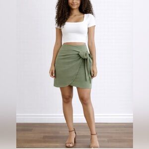 ASOS Sage Green Mini Skirt